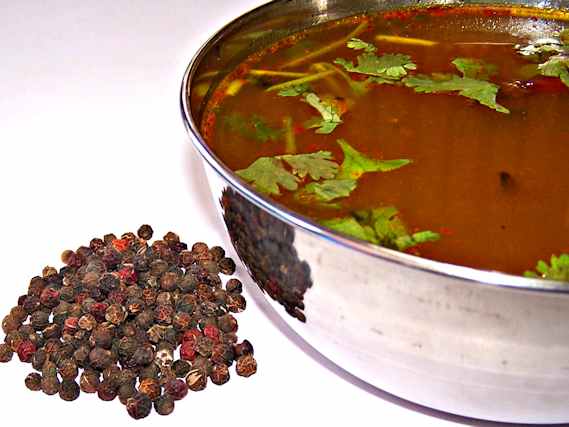 Cure cough & cold by drinking piping hot pepper rasam