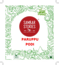 Paruppu Podi ( Lentil Powder) - Sambar Stories